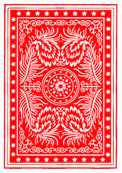 Rode kaartachterkant